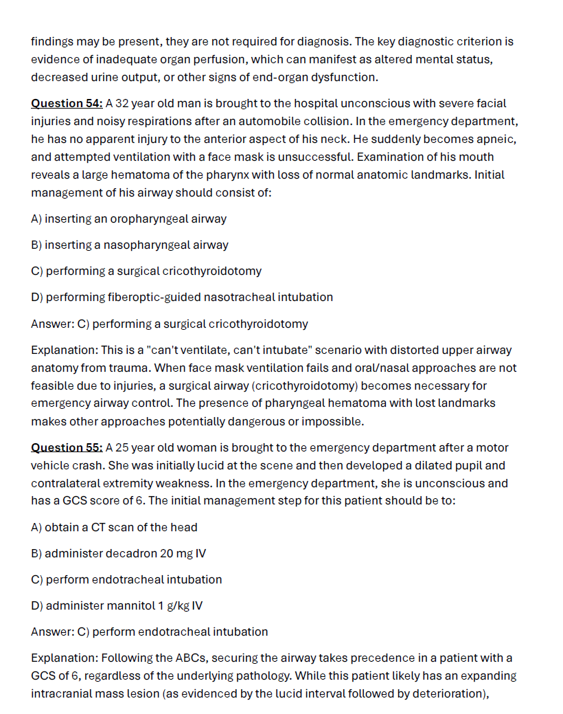 150 Questions for the ATLS Test with Answers & Explanations