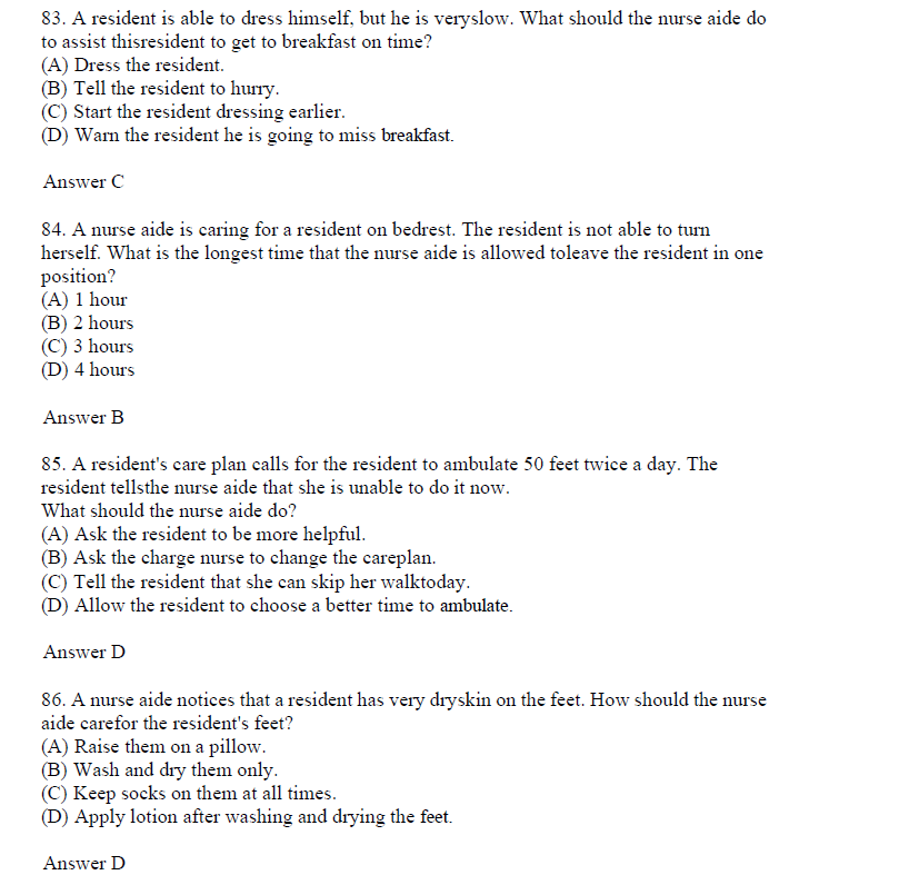 127 Questions for the CNA 2024 Exam with Answers & Explanations