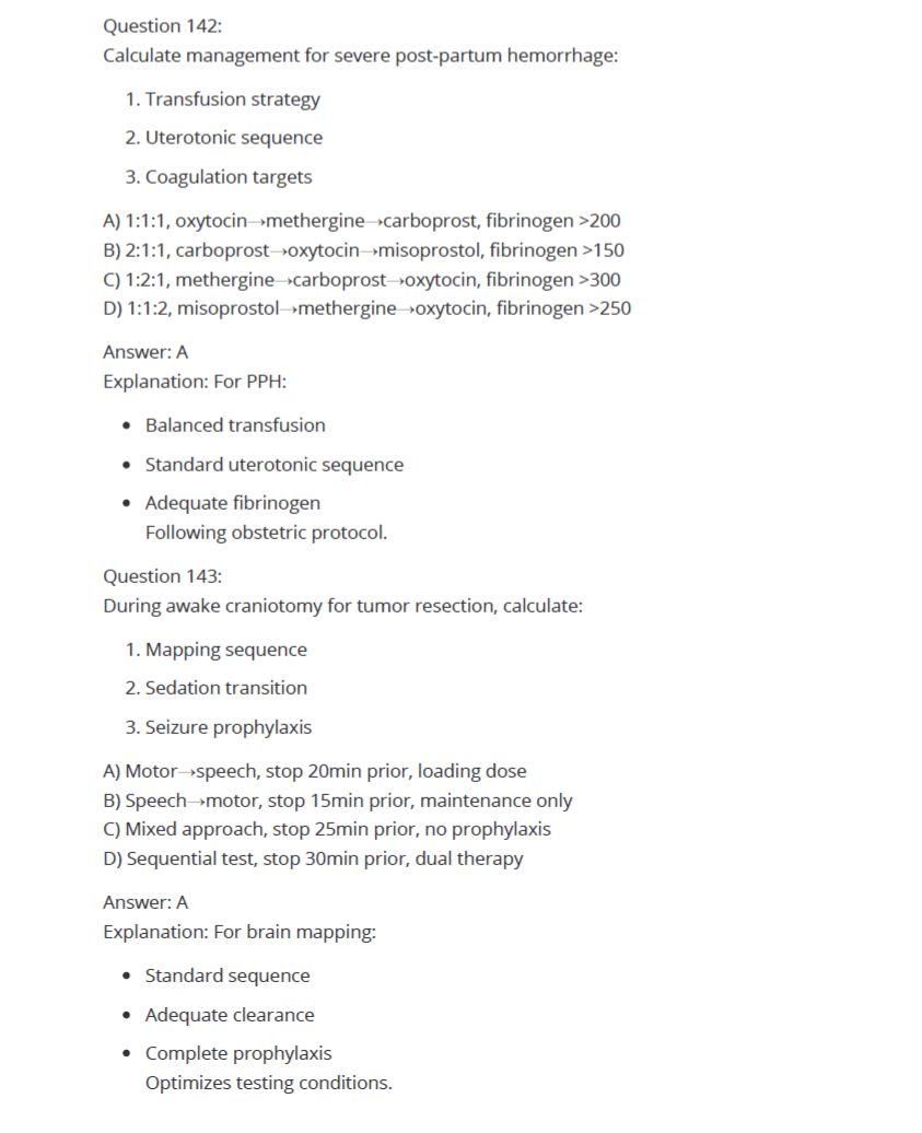 340 Questions for the CRNA 2024 Exam with Answers & Explanations