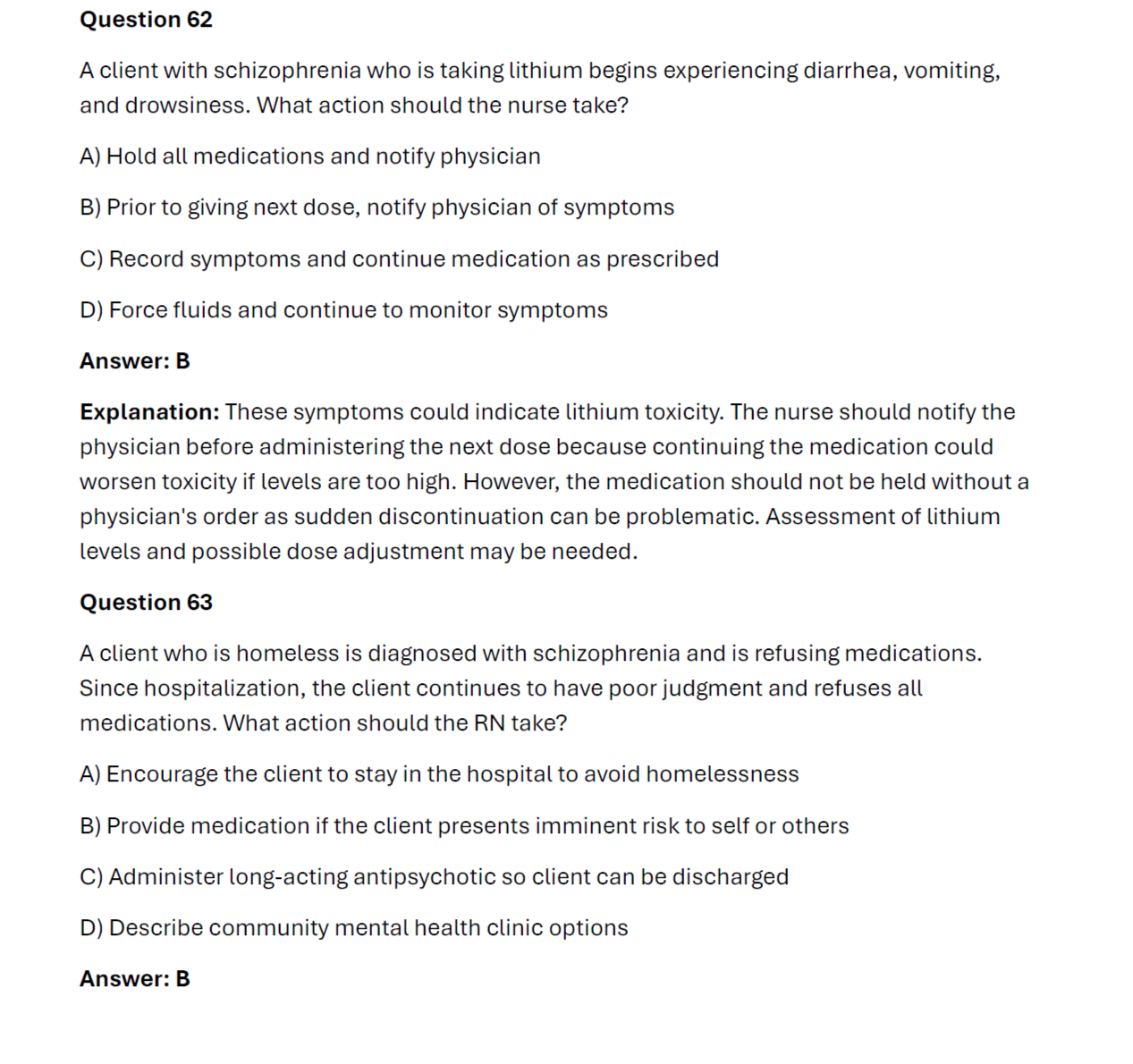 208 Questions for the HESI Mental Health 2024 Exam with Answers & Explanation