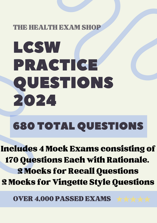 680 Essential Questions for the LCSW 2024 Exam with In-Depth Answers