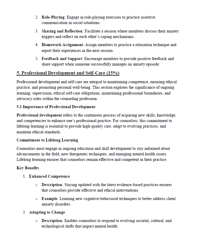 NCMHCE Exam Ultimate Study Guide Includes: Detailed Notes, Definitions, Mock Exams, Case Studies & More