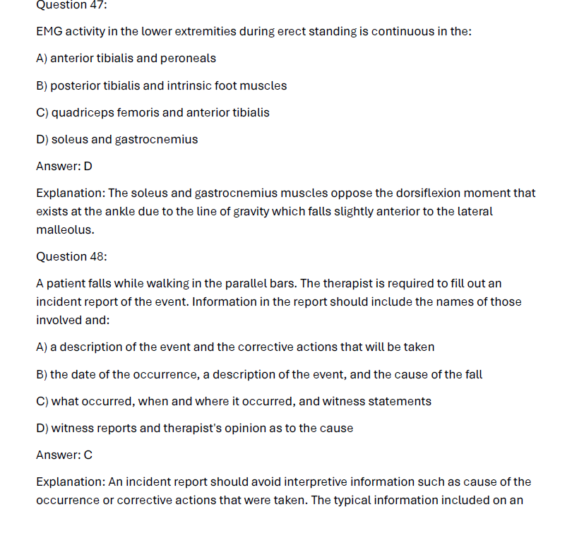 200 Questions for the NPTE 2024 Exam with Answers & Explanations