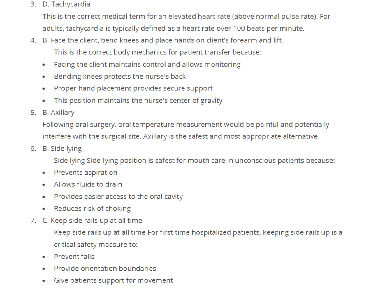 50 Questions for Nursing Fundamentals 2024 with Answers & Explanations