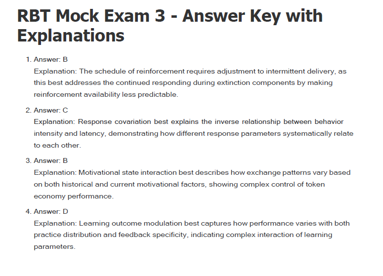 450 Questions for the RBT 2024 Exam with Answers & Explanation